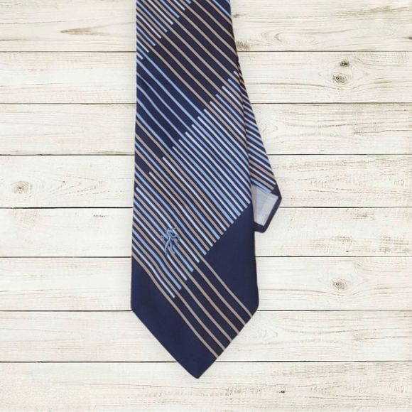 Via Rubini Other - Via Rubini 80's Vintage Block Strip Tie